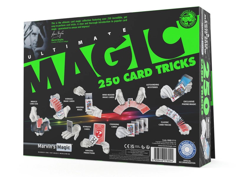 Marvins Magic Marvin’s Ultimate Magic – 250 Card Tricks Mega Set | 8 Special Decks with Svengali & Miracle Cards + App Video Tutorials - Image 5